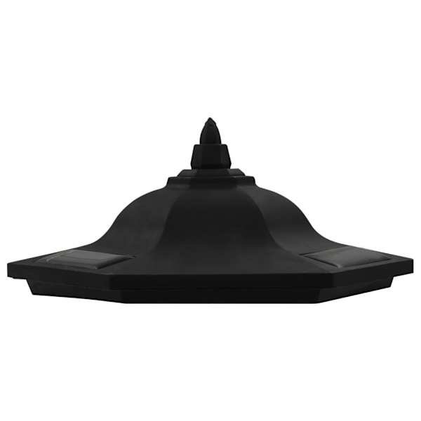 vidaXL Sollampa LED set 3 st svart Svart