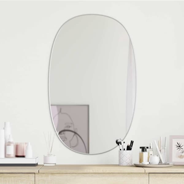 vidaXL Väggspegel silver 80x50 cm Silver