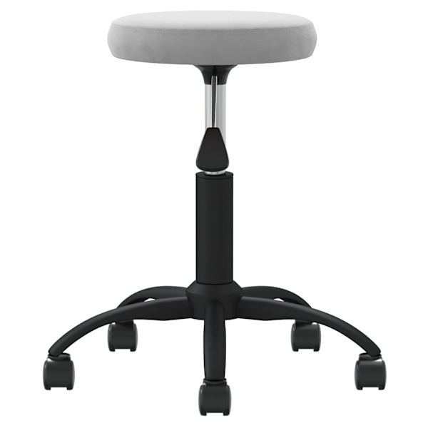 vidaXL Matstol ljusgrå sammet grå