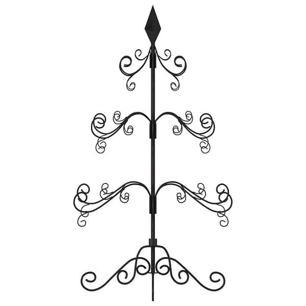 vidaXL Julgran i metall svart 90 cm art