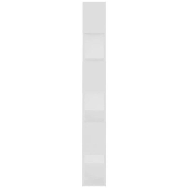 vidaXL Bokhylla/rumsavdelare vit 80x24x186 cm konstruerat trä Vit