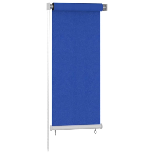 vidaXL Rullgardin utomhus 60x140 cm blå HDPE Blå