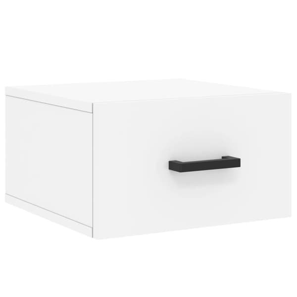 vidaXL Väggmonterat sängbord vit 35x35x20 cm Vit