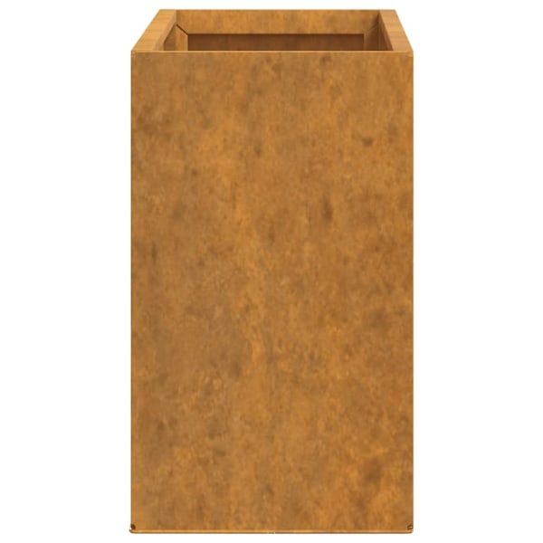 vidaXL Odlingslådor för vägg 2 st rosttrögt stål 53x10x17 cm Brun