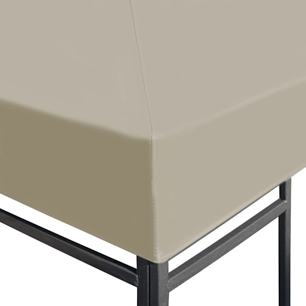 vidaXL Paviljongtak 310 g/m² 4x3 m beige Beige