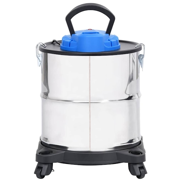 vidaXL Asksug med HEPA-filter 1200 W 20 L rostfritt stål Silver