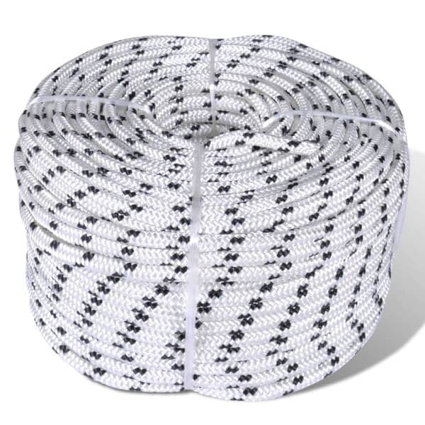 vidaXL Båtlina 10 mm x 50 m polyester Flerfärgsdesign