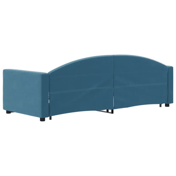 vidaXL Dagbädd utdragbar blå 80x200 cm sammet Blå
