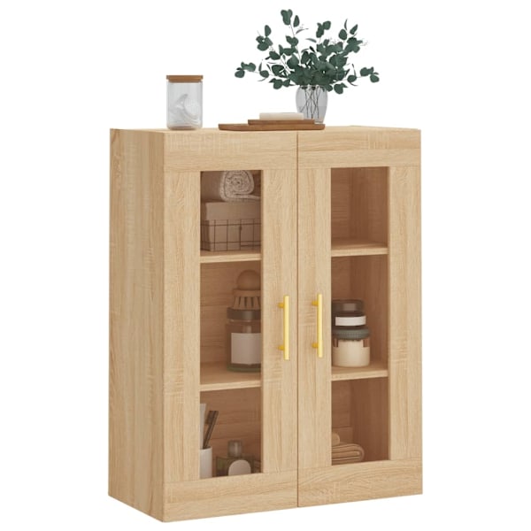 vidaXL Väggskåp sonoma-ek 69,5x34x90 cm Brun