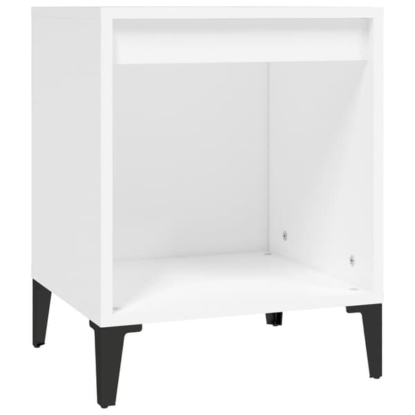 vidaXL Sängbord vit 40x35x50 cm Vit