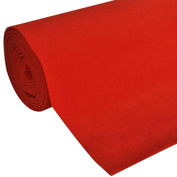 vidaXL Röda mattan 1 x 5 m extra tung 400 g/m2 Röd