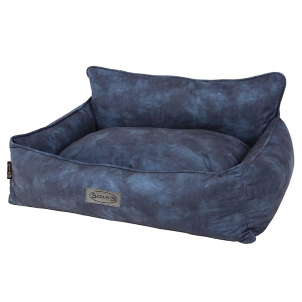 Scruffs & Tramps Hundbädd Kensington strl. M 60x50 cm marinblå Blå