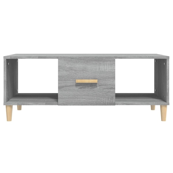 vidaXL Soffbord grå sonoma 102x50x40 cm konstruerat trä Grå