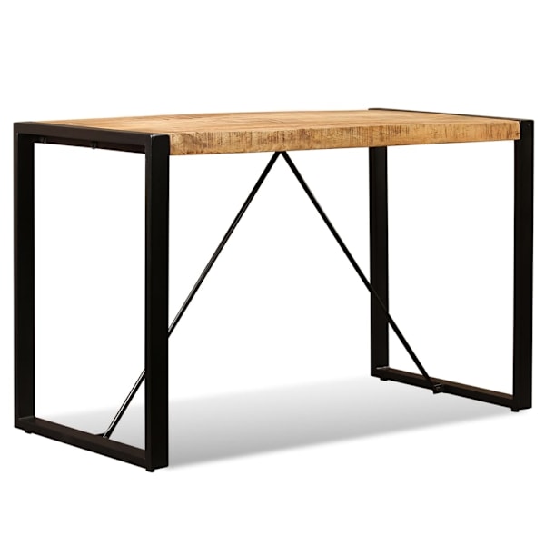 vidaXL Matbord massivt grovt mangoträ 120 cm Brun