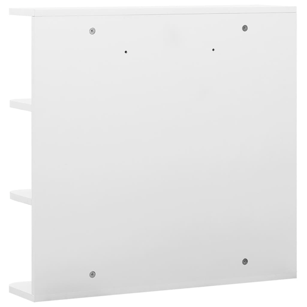 vidaXL Spegelskåp för badrum vit 66x17x63 cm MDF Vit