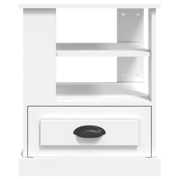vidaXL Sängbord vit 50x50x60 cm konstruerat trä Vit