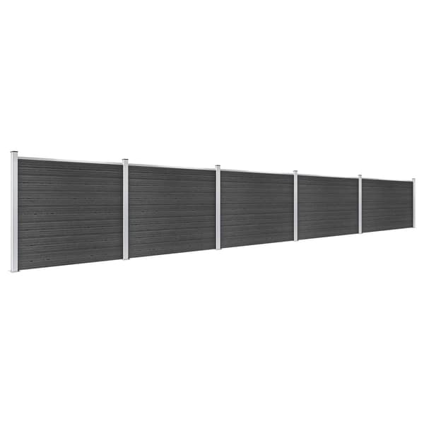 vidaXL Staketpaneler WPC 872x146 cm grå grå