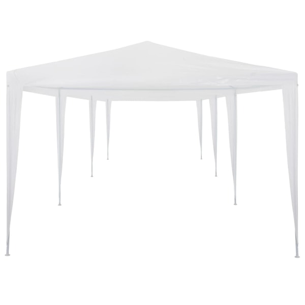 vidaXL Partytält PE 3x9 m vit Vit