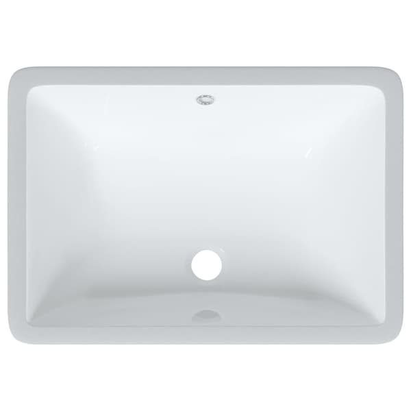 vidaXL Handfat vit 52x38,5x19,5 cm rektangulär keramik Vit