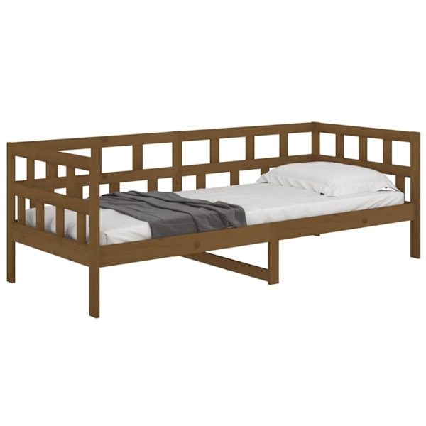 vidaXL Dagbädd honungsbrun 80x200 cm massiv furu Brun