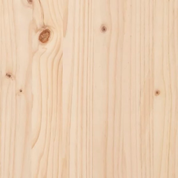 vidaXL Sängram massivt trä 75x190 cm Brun