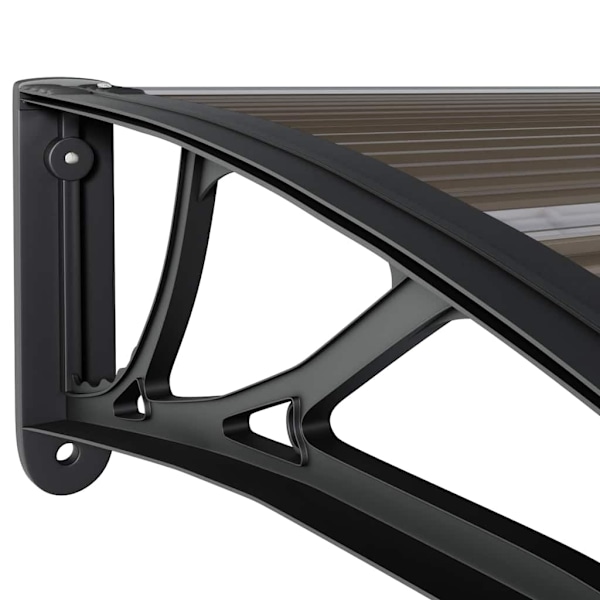 vidaXL Entrétak svart 240x75 cm PC Svart