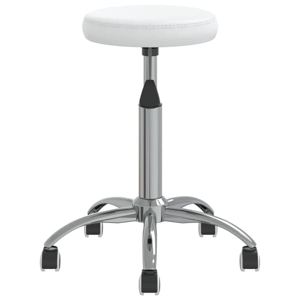 vidaXL Massagepall konstläder vit Vit