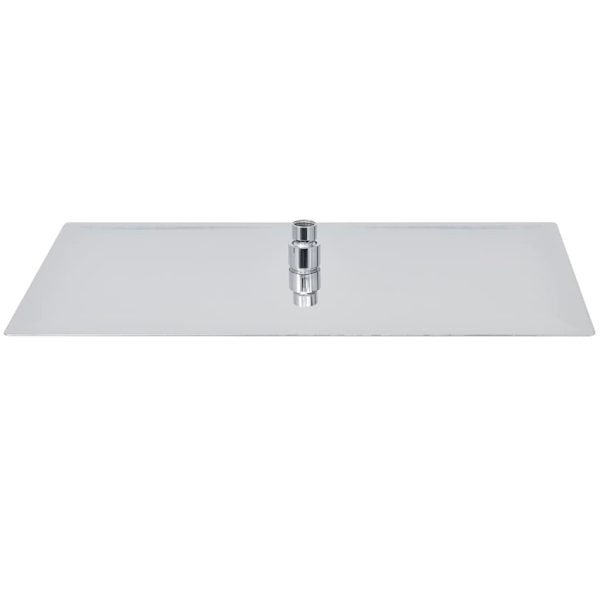 vidaXL Takduschhuvud rostfritt stål 30 x 50 cm rektangulärt Silver