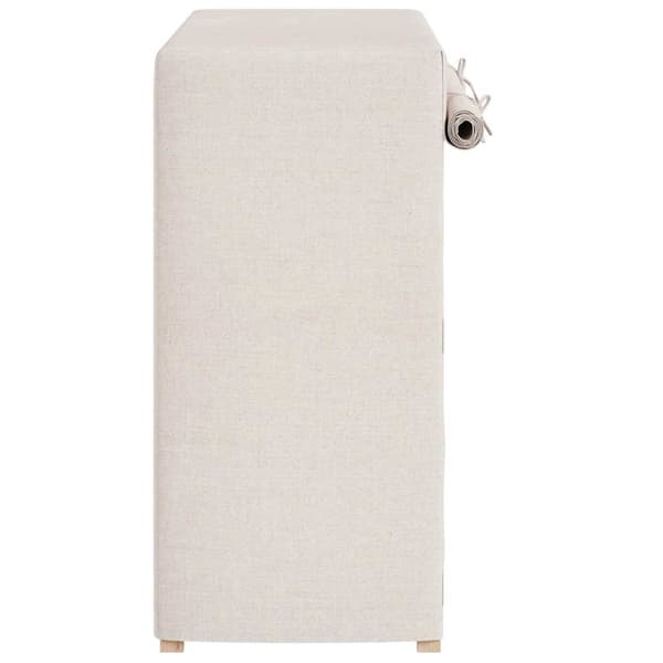 vidaXL Skoförvaring med överdrag vit 79x40x80 cm tyg Vit