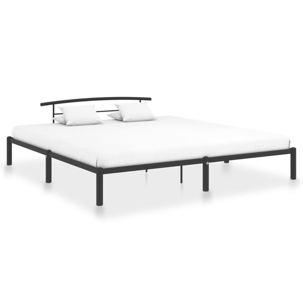 vidaXL Sängram svart metall 180x200 cm Svart