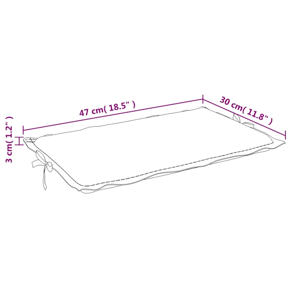 vidaXL Solsängsdyna antracit 186x58x4 cm oxfordtyg Antracit