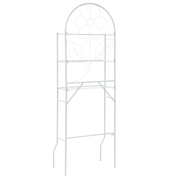 vidaXL Badrumshylla 60x33x174 cm vit Vit