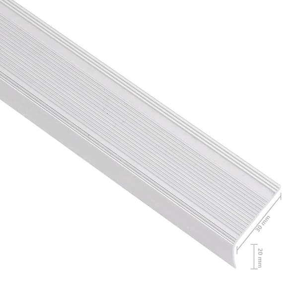 vidaXL Trappnäsor i L-form 5 st aluminium 100 cm silver Silver
