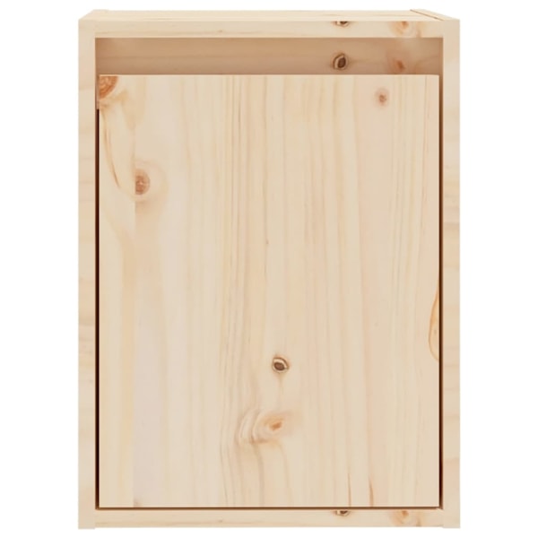 vidaXL Väggskåp 2 st 30x30x40 cm massiv furu Brun