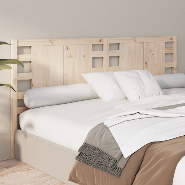vidaXL Sänggavel 126x4x100 cm massiv furu Brun