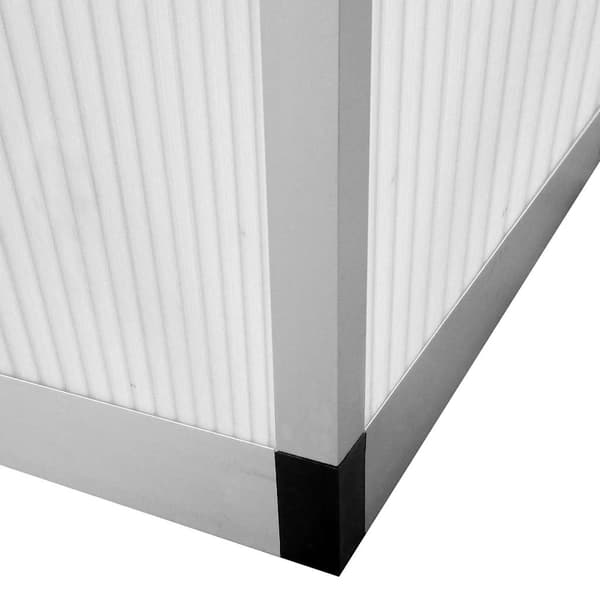 vidaXL Växthus 3,46 m² förstärkt aluminium Transparent