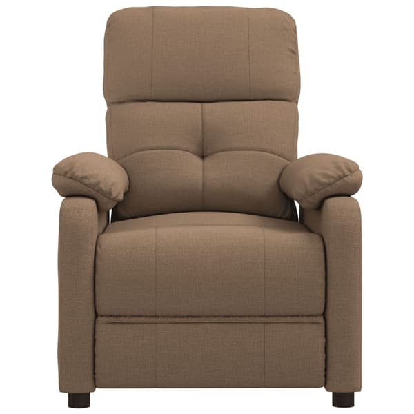 vidaXL Massagefåtölj brun tyg Brun