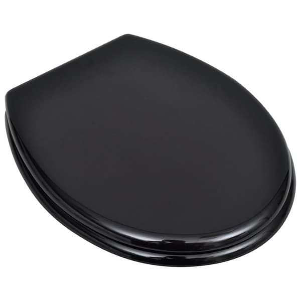 vidaXL Toalettsitsar med lock 2 st MDF svart Svart