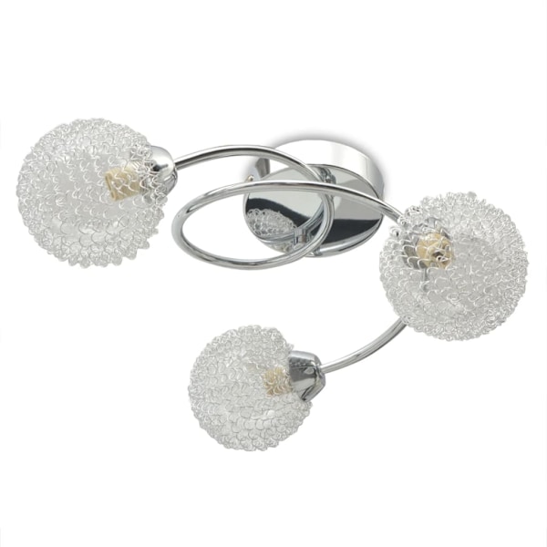 vidaXL Taklampa för 3 G9-glödlampor 120 W Vit