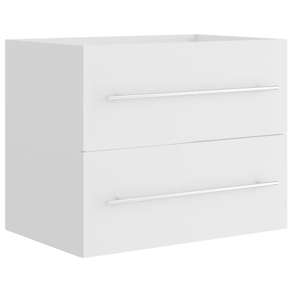 vidaXL Tvättställsskåp vit 60x38,5x48 cm konstruerat trä Vit