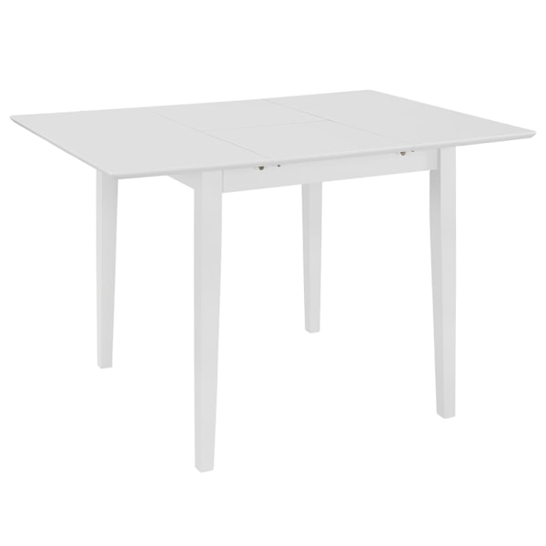 vidaXL Matgrupp 5 delar MDF vit Vit