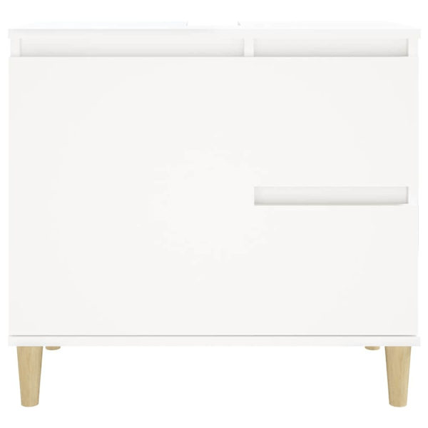 vidaXL Badrumsskåp vit 65x33x60 cm konstruerat trä Vit