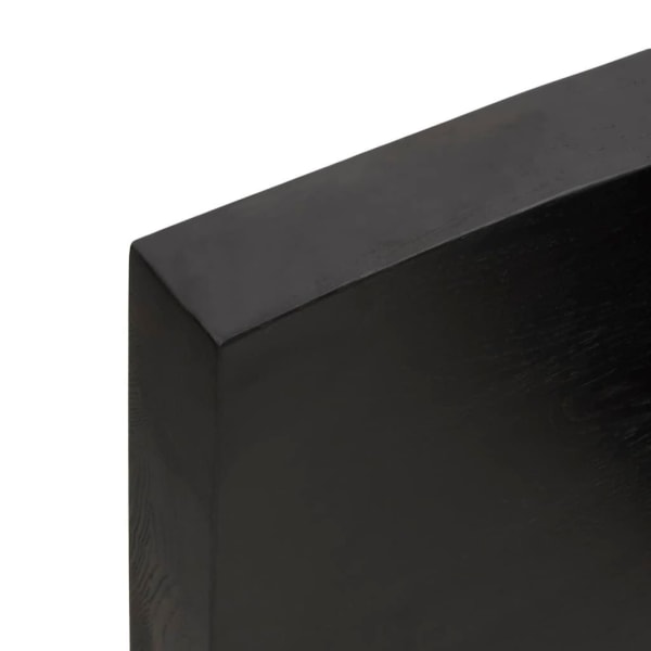 vidaXL Bänkskiva badrum mörkbrun 160x40x(2-6) cm behandlat massi Grå