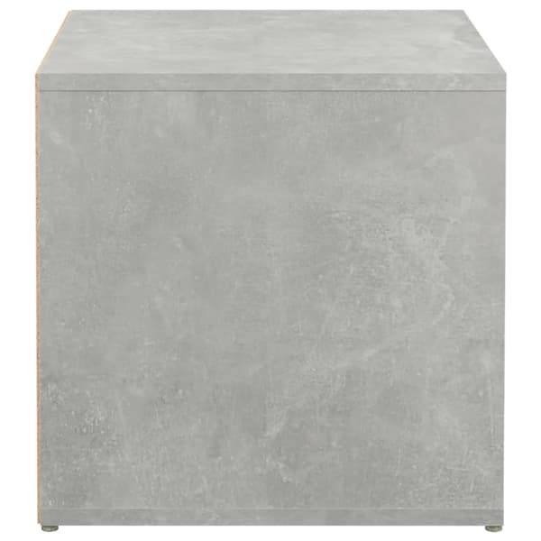 vidaXL Låda betonggrå 40,5x40x40 cm konstruerat trä Grå