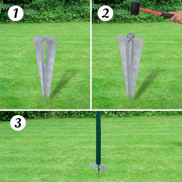 vidaXL Eurofence stål 10x1,5 m grön Grön