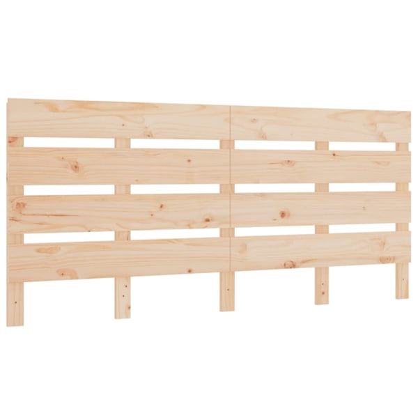 vidaXL Sänggavel 120x3x80 cm massiv furu Brun