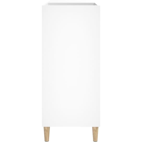 vidaXL Stereobänk vit 84,5x38x89 cm konstruerat trä Vit