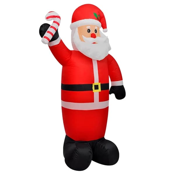 vidaXL Uppblåsbar jultomte 120 cm multifärg