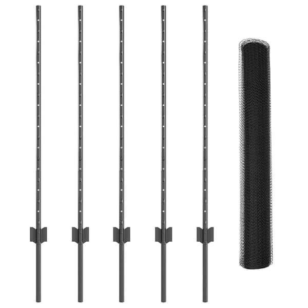vidaXL Svetsat trådstängsel 10 x 1 m (B x H) PVC-belagda stål Grå Mesh Grå