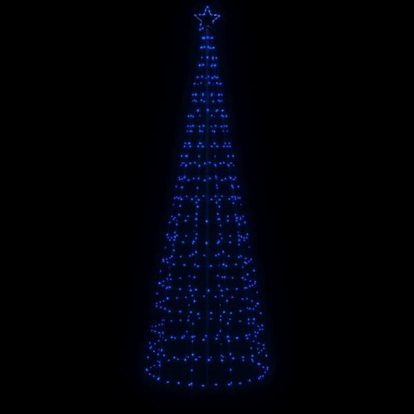 vidaXL LED julgran med spikar 570 LED blå 300 cm Blå